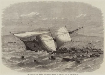 Vraket av Bombay Mail-Steamer Carnatic vid Shadwan, Suezbukten